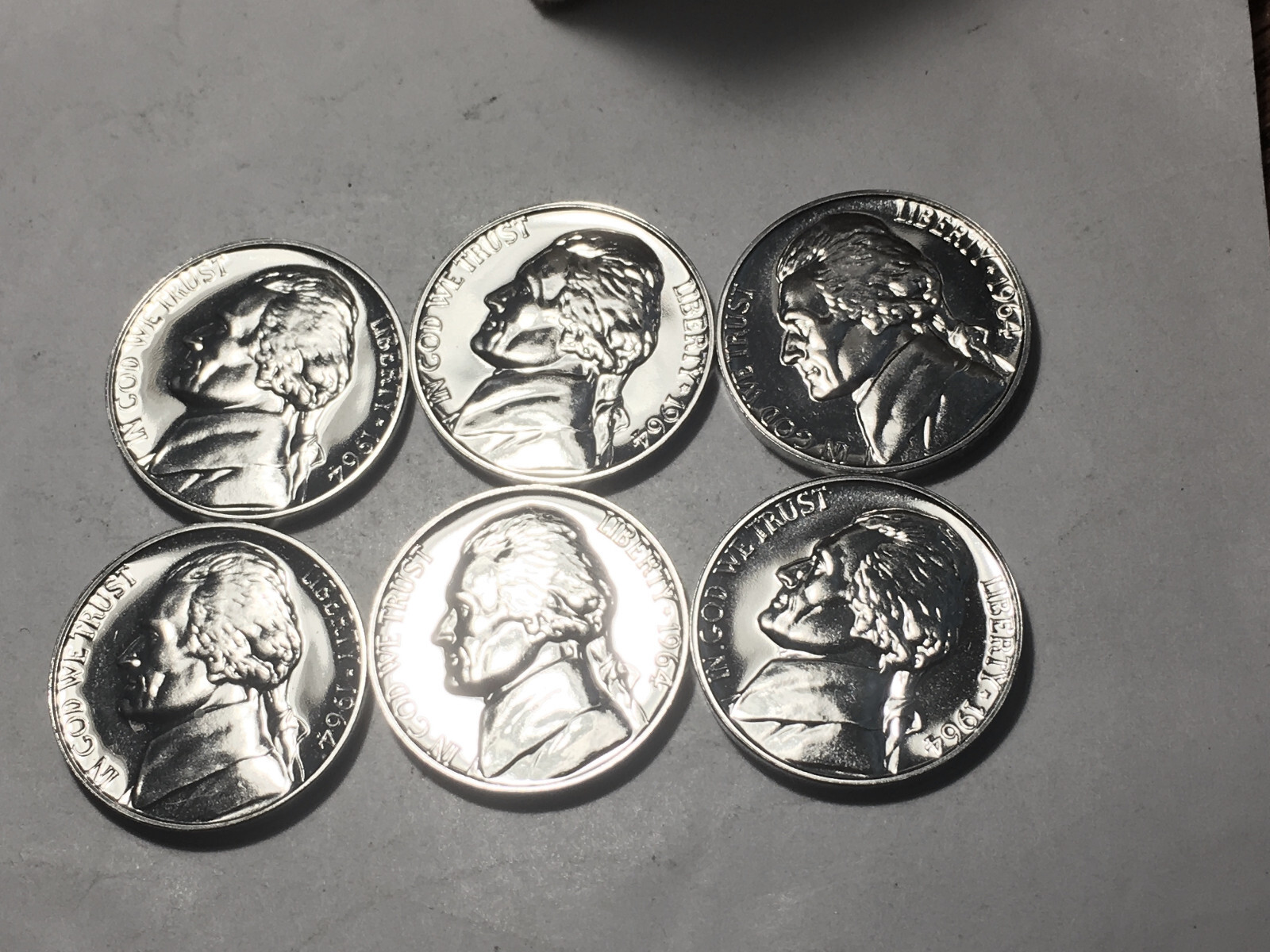 1964 WDDO-018 Nice Proof Doubled Die Obverse Jefferson Nickel Error
