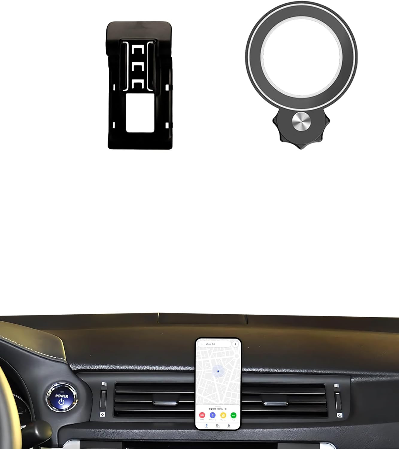 Car Phone Holder for Lexus Ct200H 2011-2017 Accessories Compatible with Magsafe