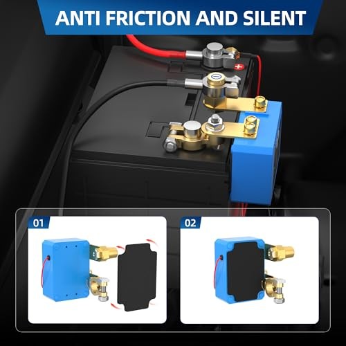 Remote Battery Disconnect Switch 12V 240A Kill Switch Side Installation