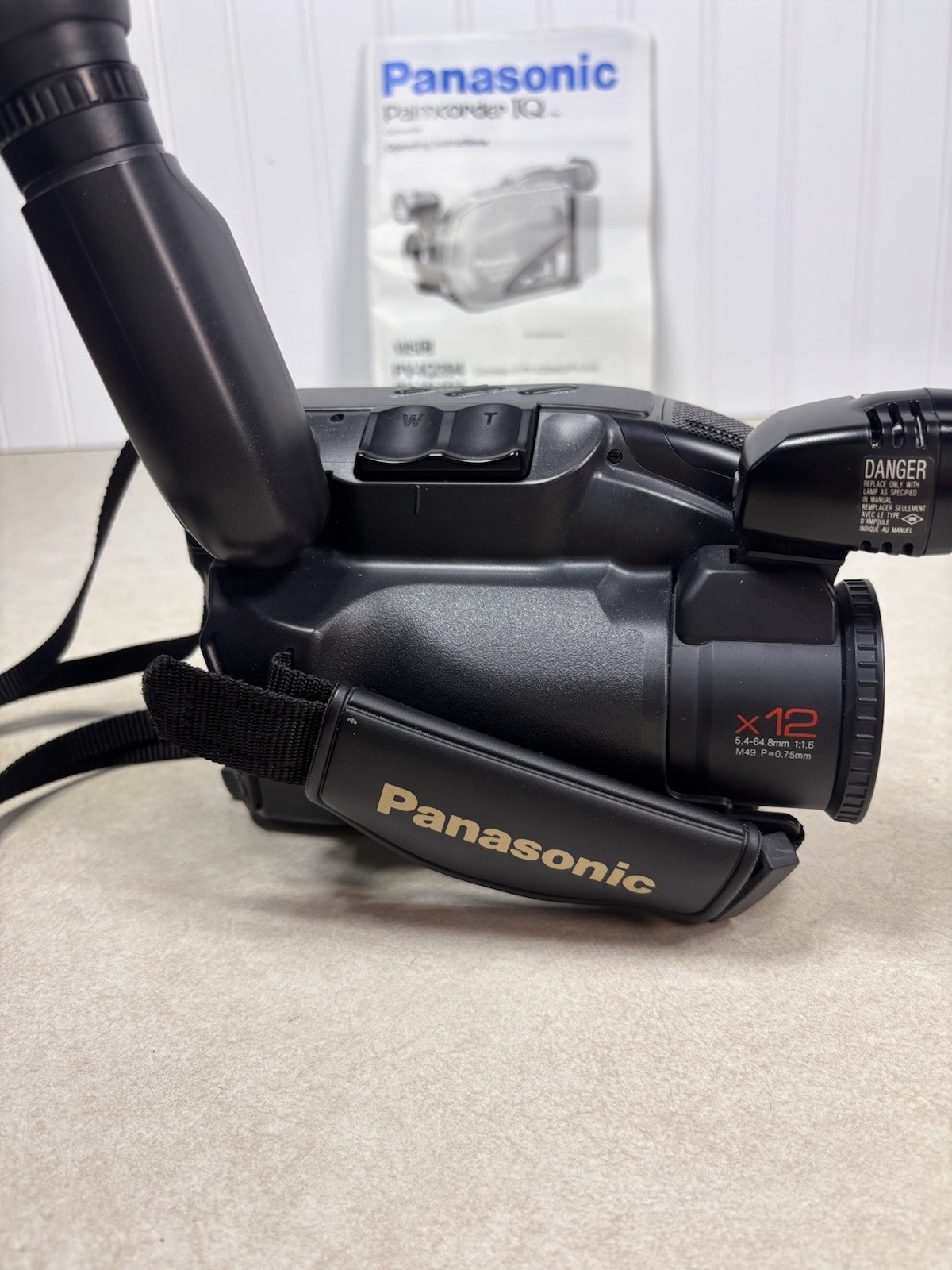 Panasonic Palmcorder IQ Intelligent Camcorder /Instructions NO BATTERY UNTESTED