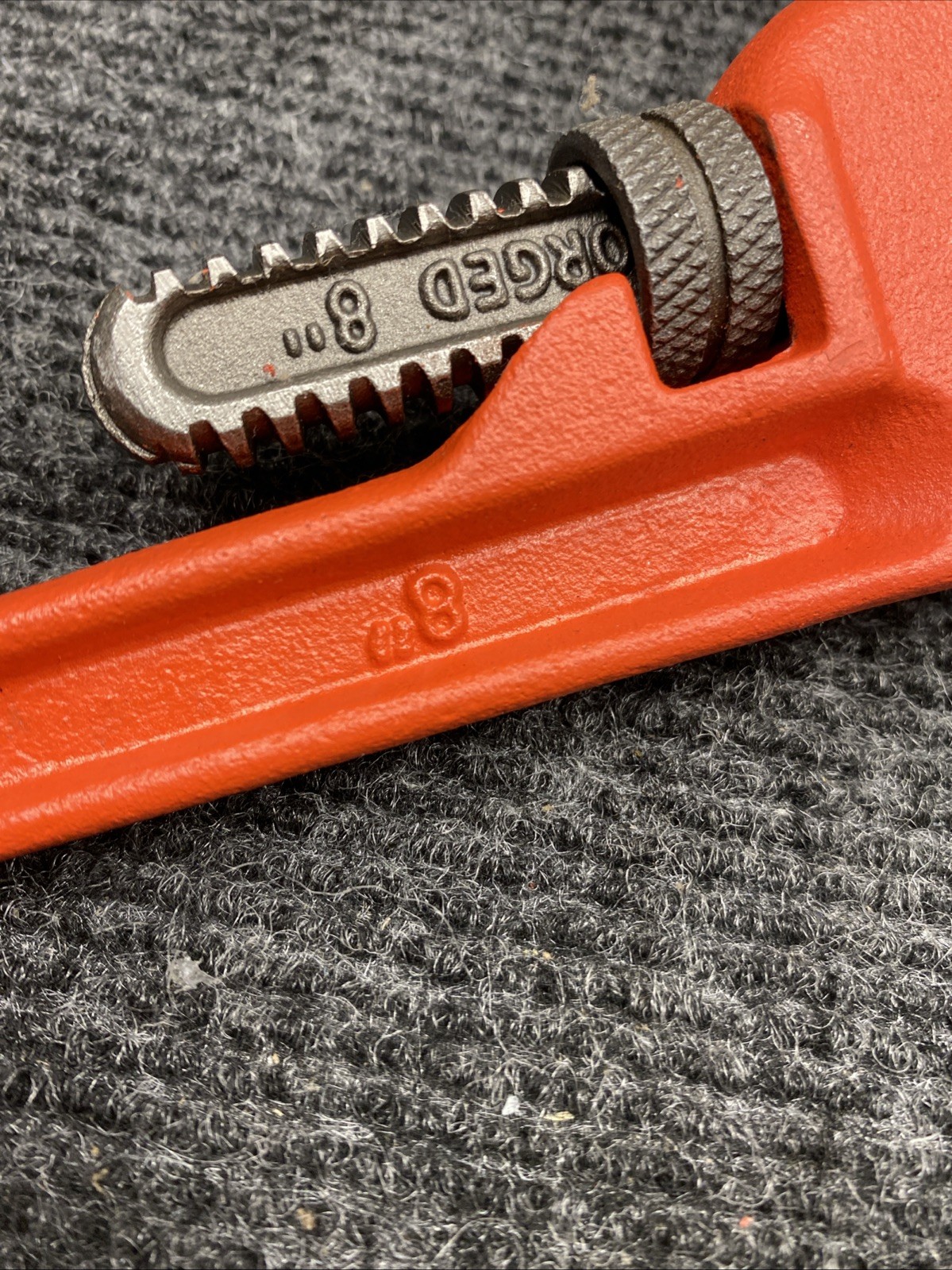 Performance Tool W1133-8B Heavy-Duty Adjustable Straight Pipe Wrench, 8-Inch