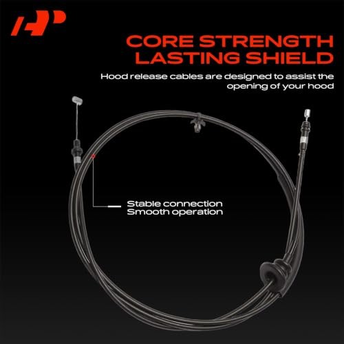 82 inch Front Hood Latch Release Cable without Handle | Compatible 2007-2012