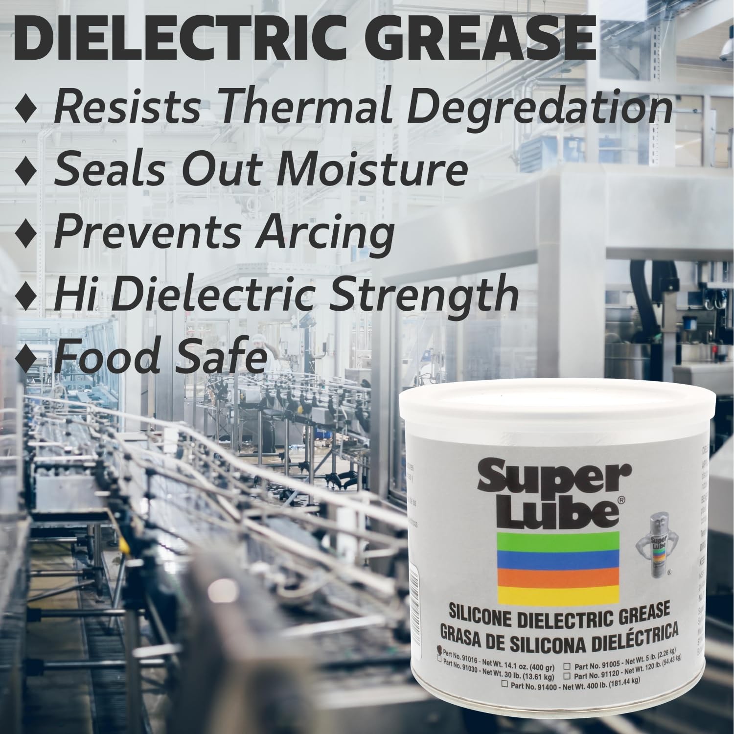 Super Lube Silicone Dielectric & Vacuum Grease Non-Curing Compound (Translucent)