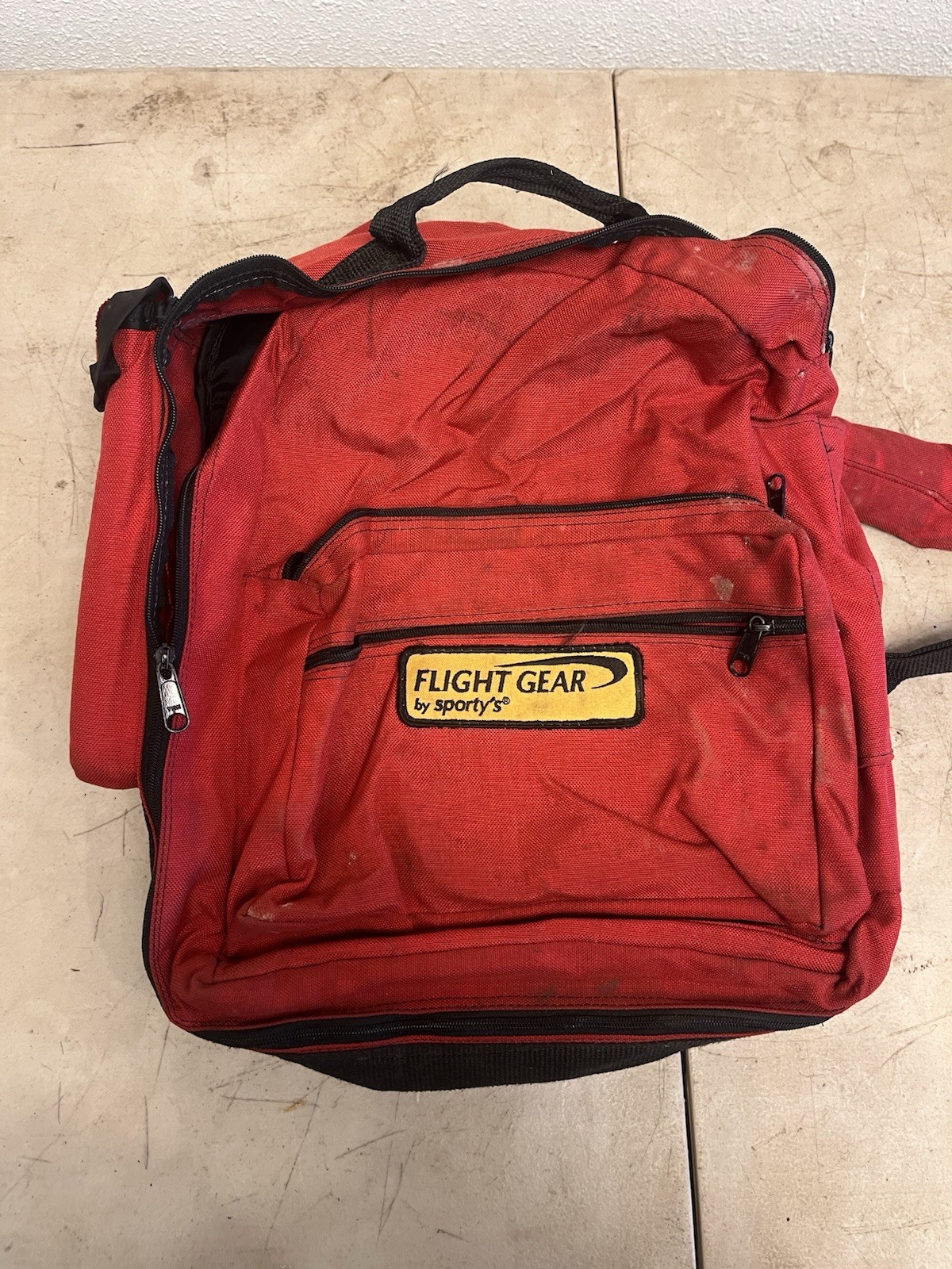 Flight Gear Bag by Sporty's Pilot Shop Red Large Capacity Made In USA
