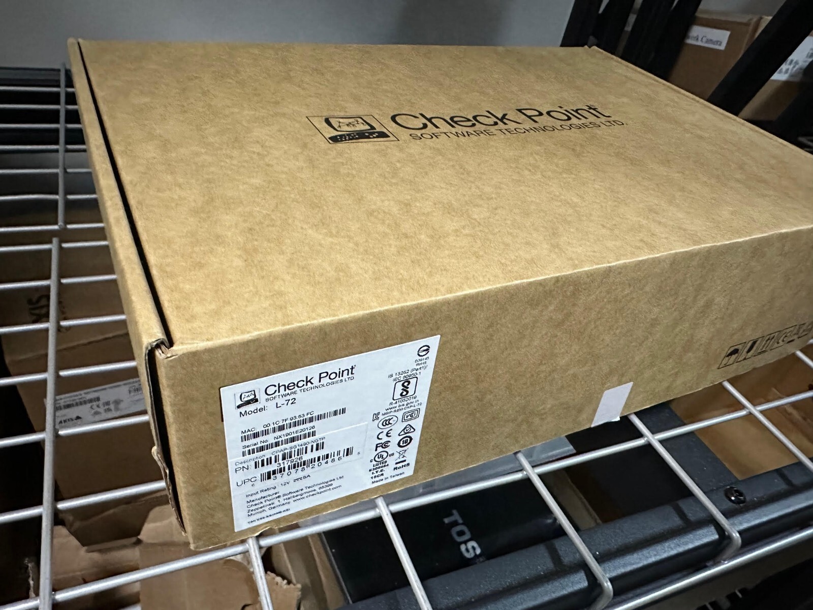 Check Point L-72 Firewall & Security Appliance CPAP-SG1490-NGTP