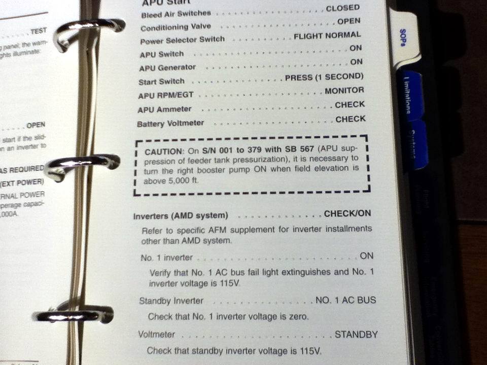 Falcon 20 Cockpit Reference Handbook