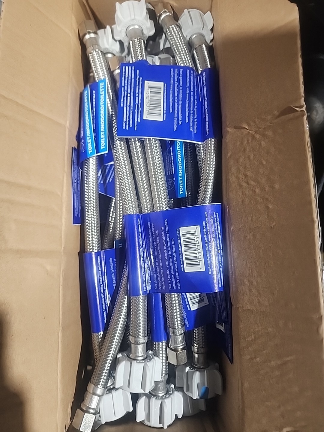 JONES STEPHENES S04217 PLUMBING CONNECTOR 3/8" OD x 7/8" BC x 12" LOT of 10PK