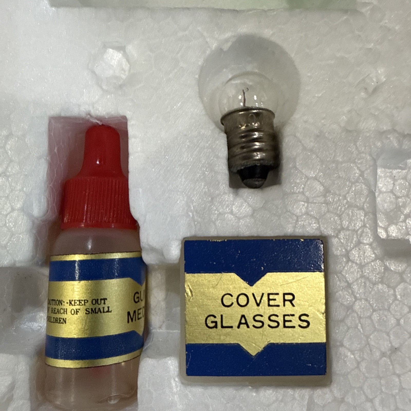 Vintage 1976 Opticraft 3 Turret Microscope And Laboratory Set