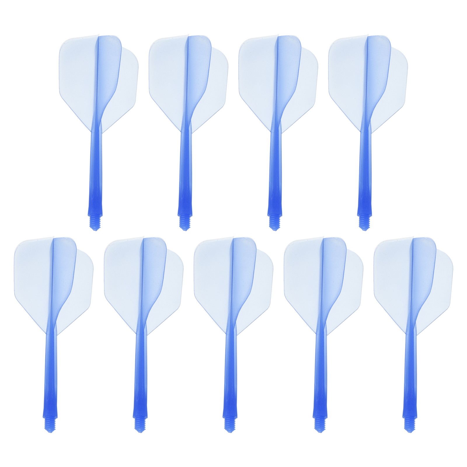 Integrated Dart Shaft Flights, 9 Pack Durable Dart Flight Set, Blue