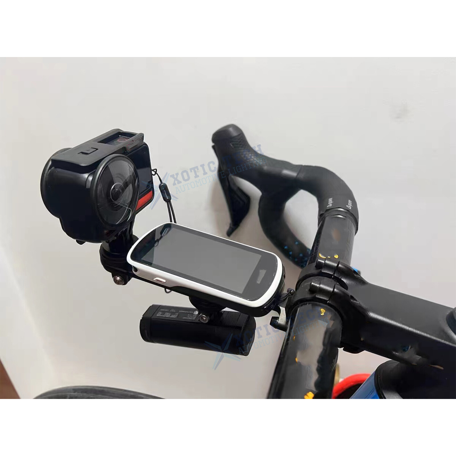 Bike Computer Camera Mount Adapter Extender compatible w/ Insta360 GoPro DJI