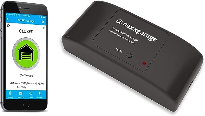 Nexx Garage NXG-100B Smart Garage Opener with App Wifi Remotely Control - BLACK