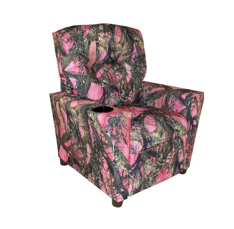 Dozydotes Children's Recliner - True Timber Pink Camouflage with Cup Holder