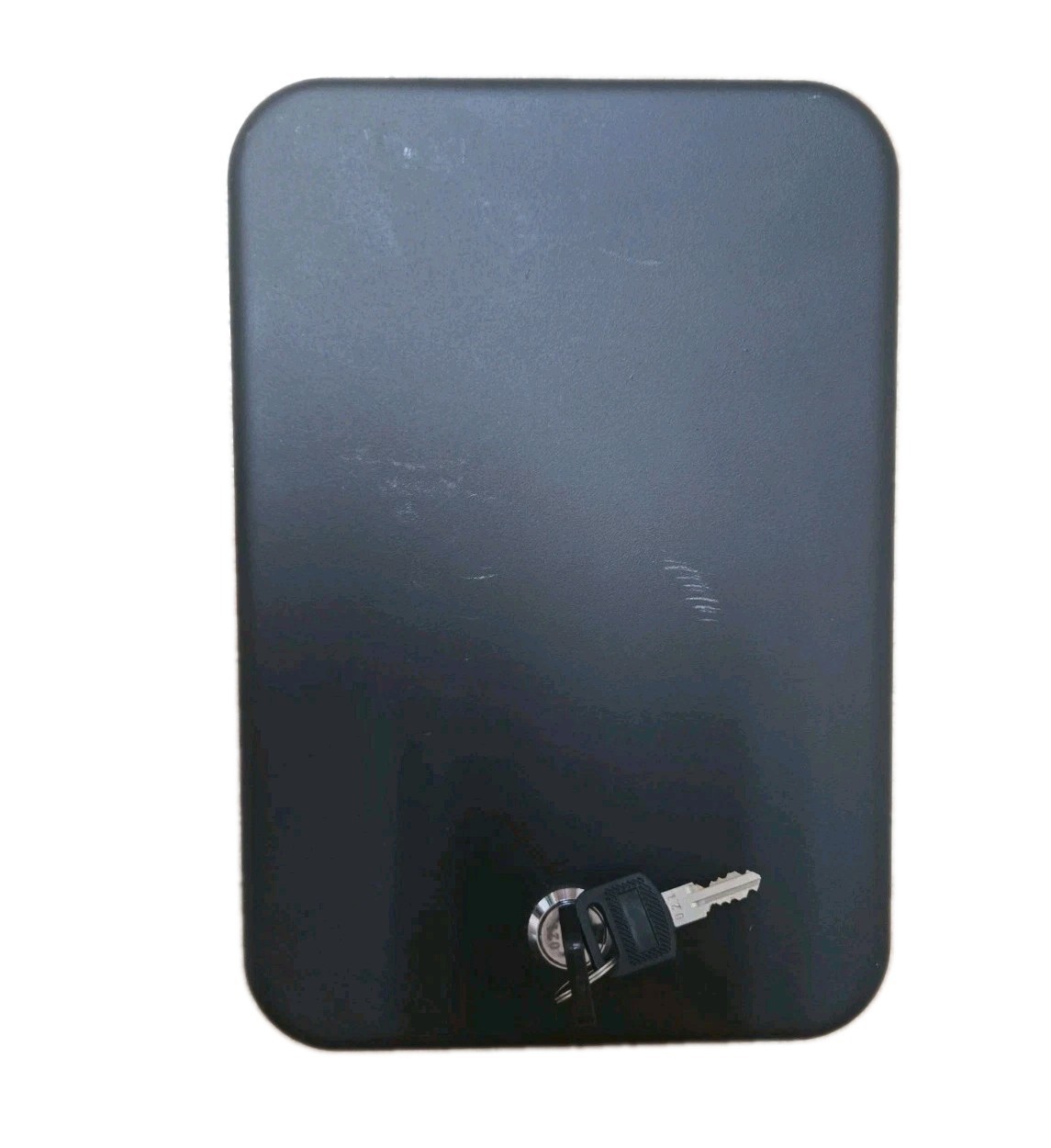 Portable Safe Box with Key 9.5 x 6.5 Inches Compact Small Lock Box