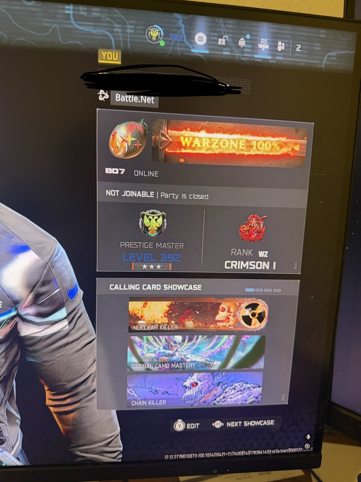 Call of Duty: Warzone Account BO7 Prestige Master 392 Crim1 Global mastery camo