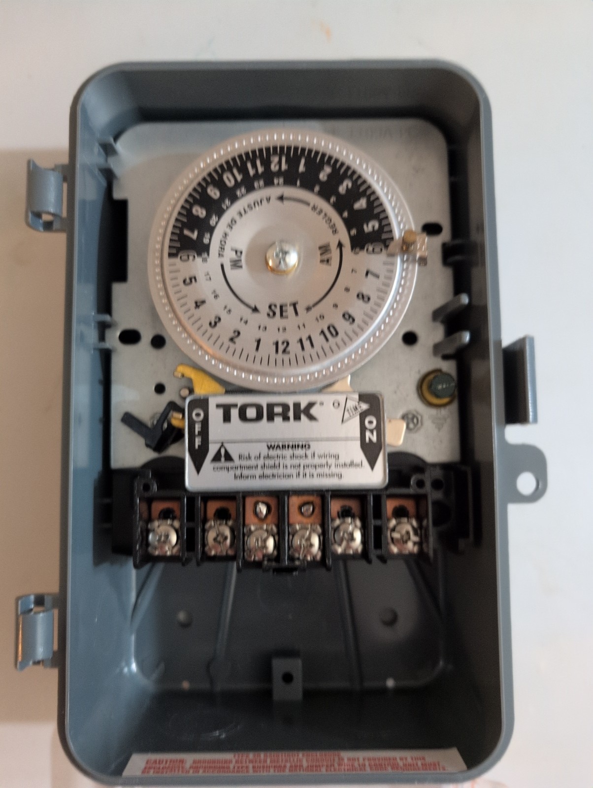 Tork 1109A-PC Multi-Volt Time Switch 120/208-277V Indoor Metal Case