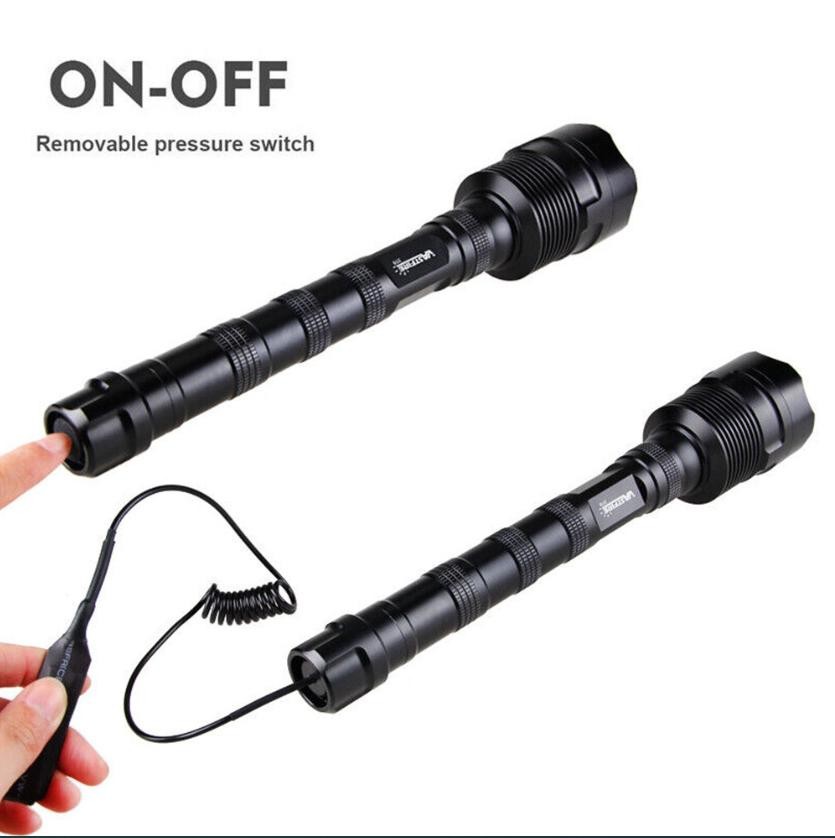 3800LM 3*LED Flashlight Torch 1-Mode Light 20mm Rail Scope Mount with TAC Switch