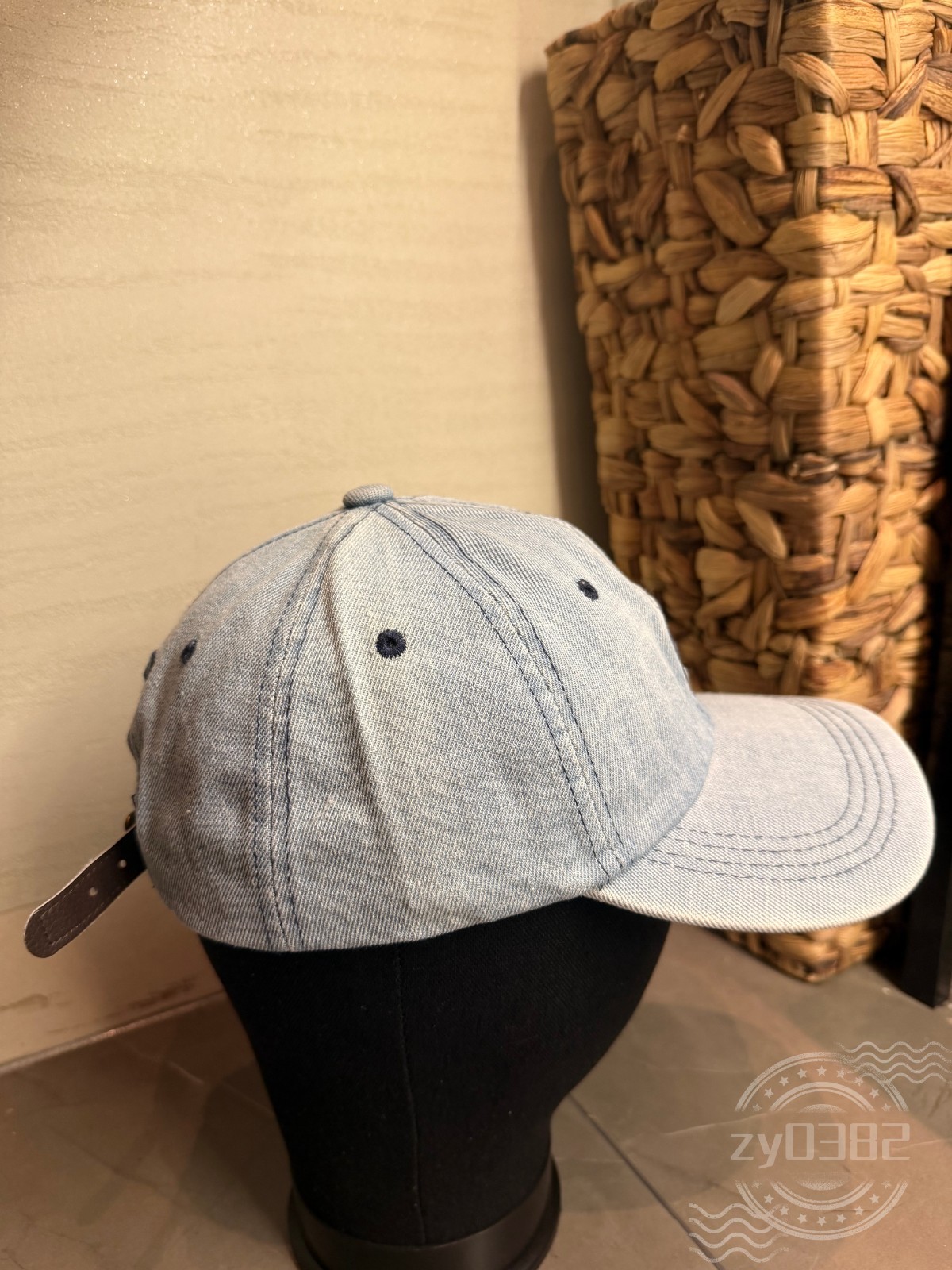 POLO Men's Adult Sport Casual Adjustable Denim Embroidered Baseball Cap Hat