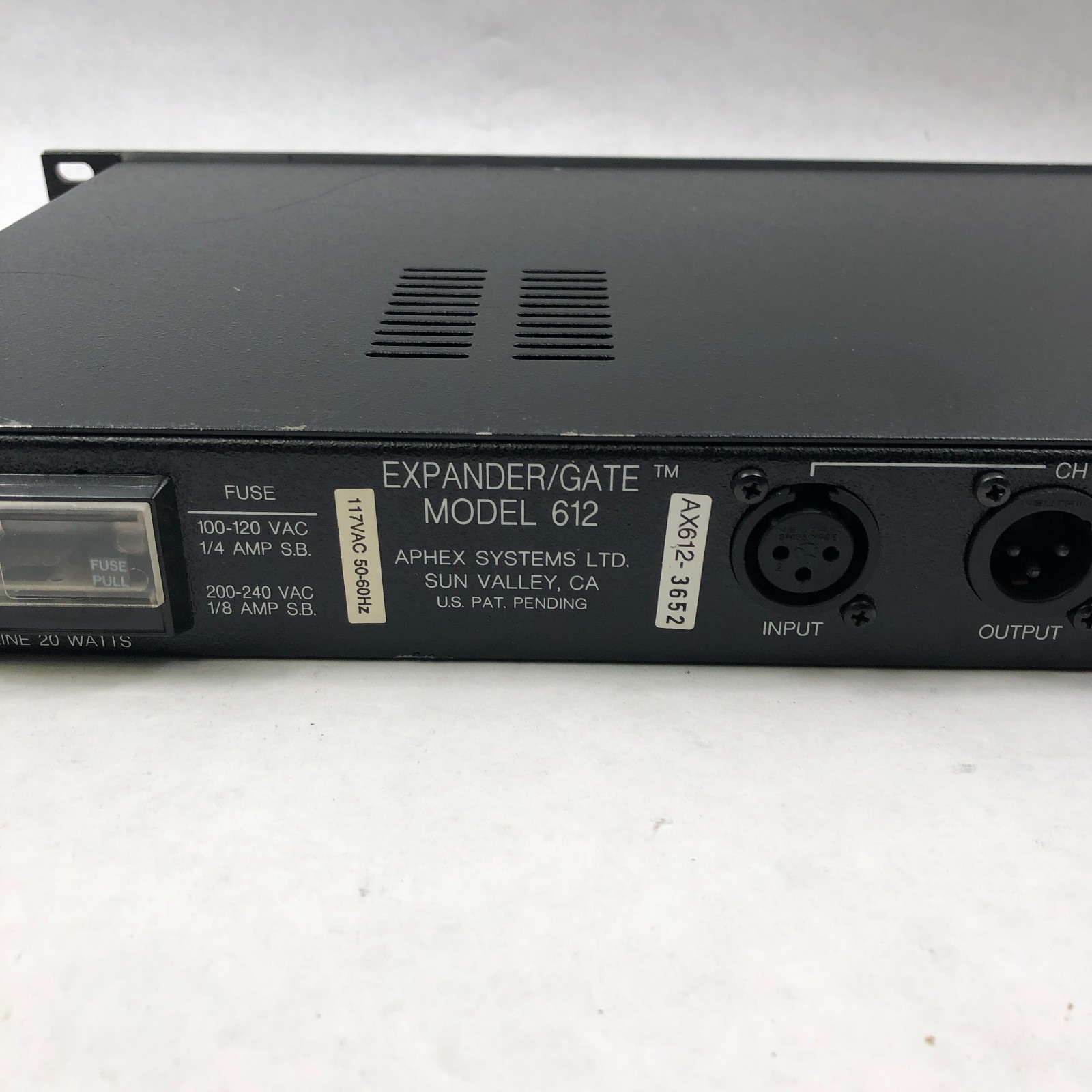 Rack Mount Aphex 2-Channel Expander Gate Model 612