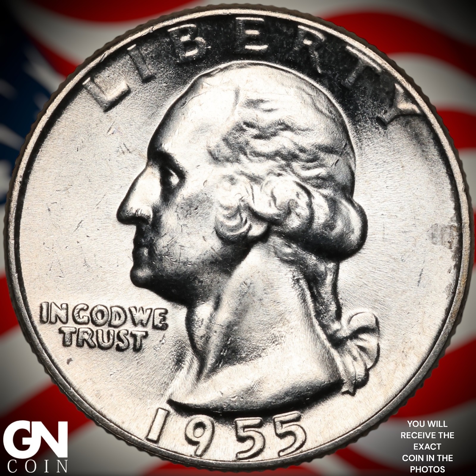 1955 P Washington Quarter B0988