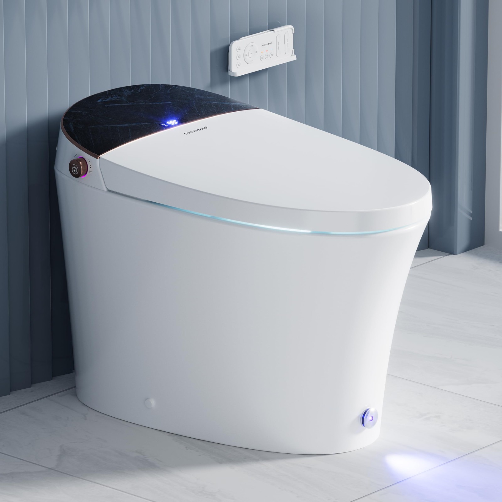 Smart Toilet Heated Seat Warm Water Dryer Foot Kick Auto Flush CD-Y010L Casta