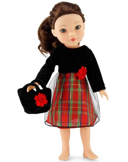 WW Holiday, Christmas, Velvet & Christmas Plaid & Accessories~❤️14.5" Dolls