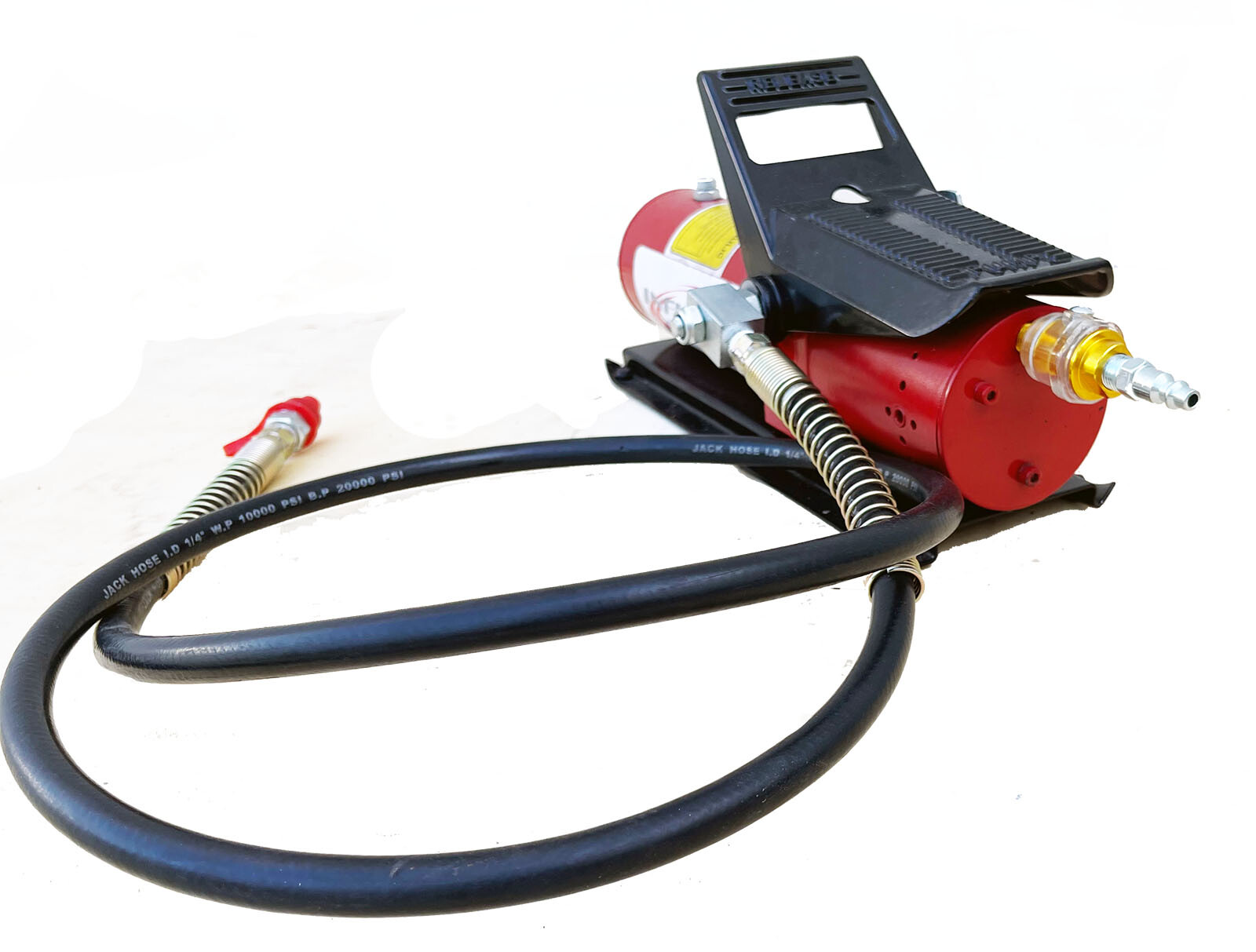 10 Ton Air & Hydraulic Foot Pump Frame Machine Porta Power Air Body Dent Repair