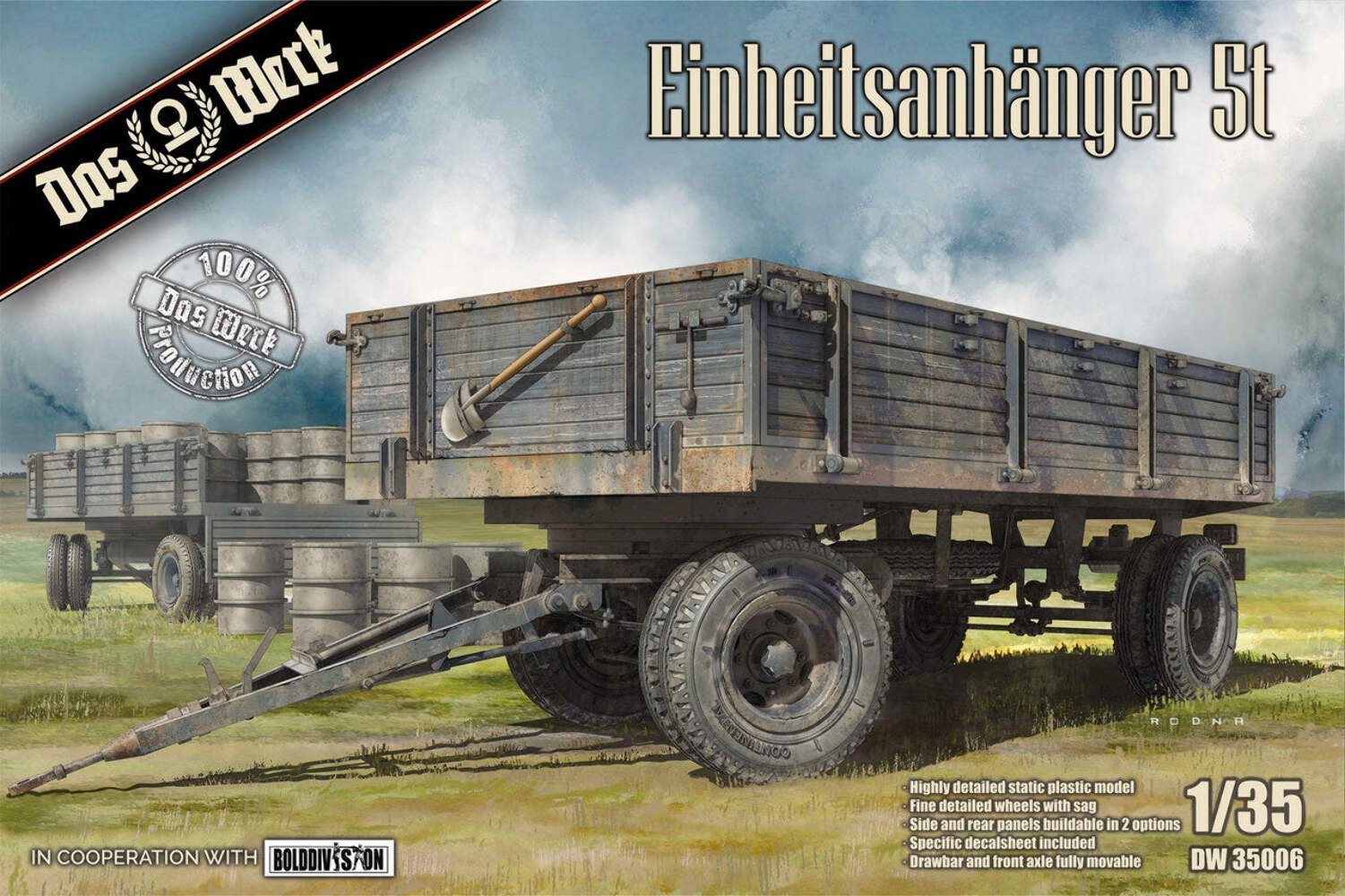 Das Werk 35006 1/35 WWII Einheitsanh√§nger German 5t Trailer