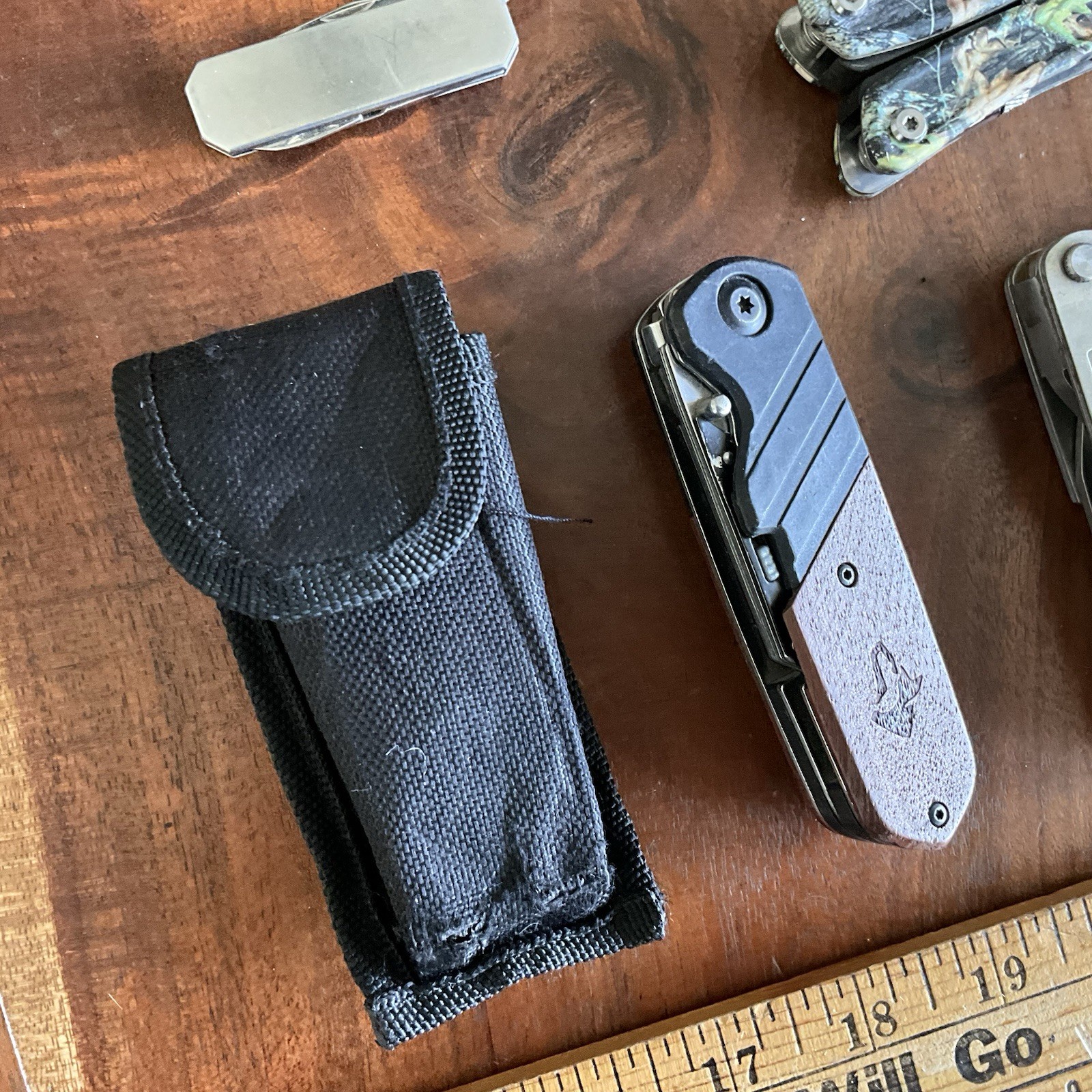 Mixed Pocket Knife Utility Multi-Tool Lot Sheaths
