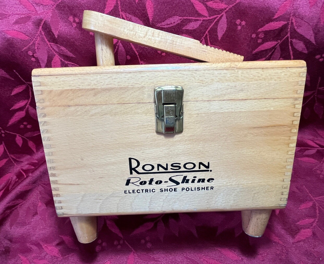 1960's RONSON Roto-Shine Electric Shoe Polisher Stand COMPLETE Working!!!