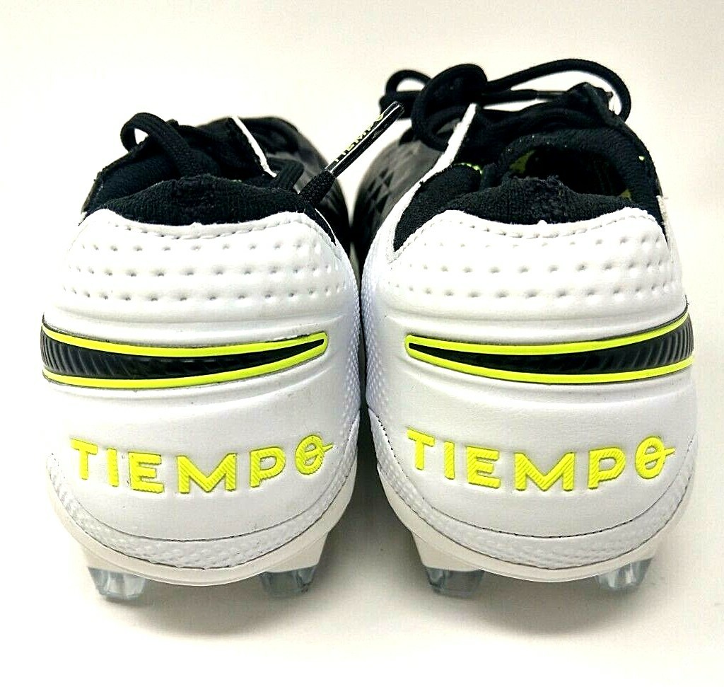 Nike Tiempo Legend 8 Elite FG Black White Volt AT5293 007 Men’s Size 6