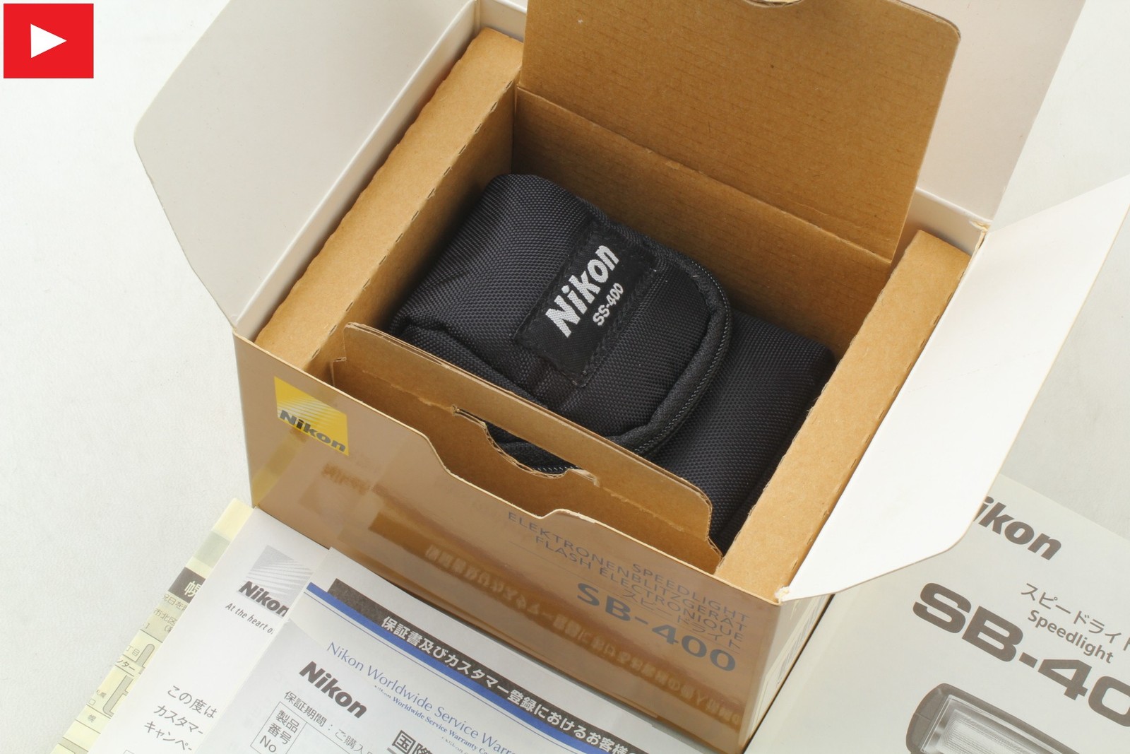 【Near MINT+++ in BOX CASE】 Nikon SB-400 Speedlight Shoe Mount Flash from JAPAN