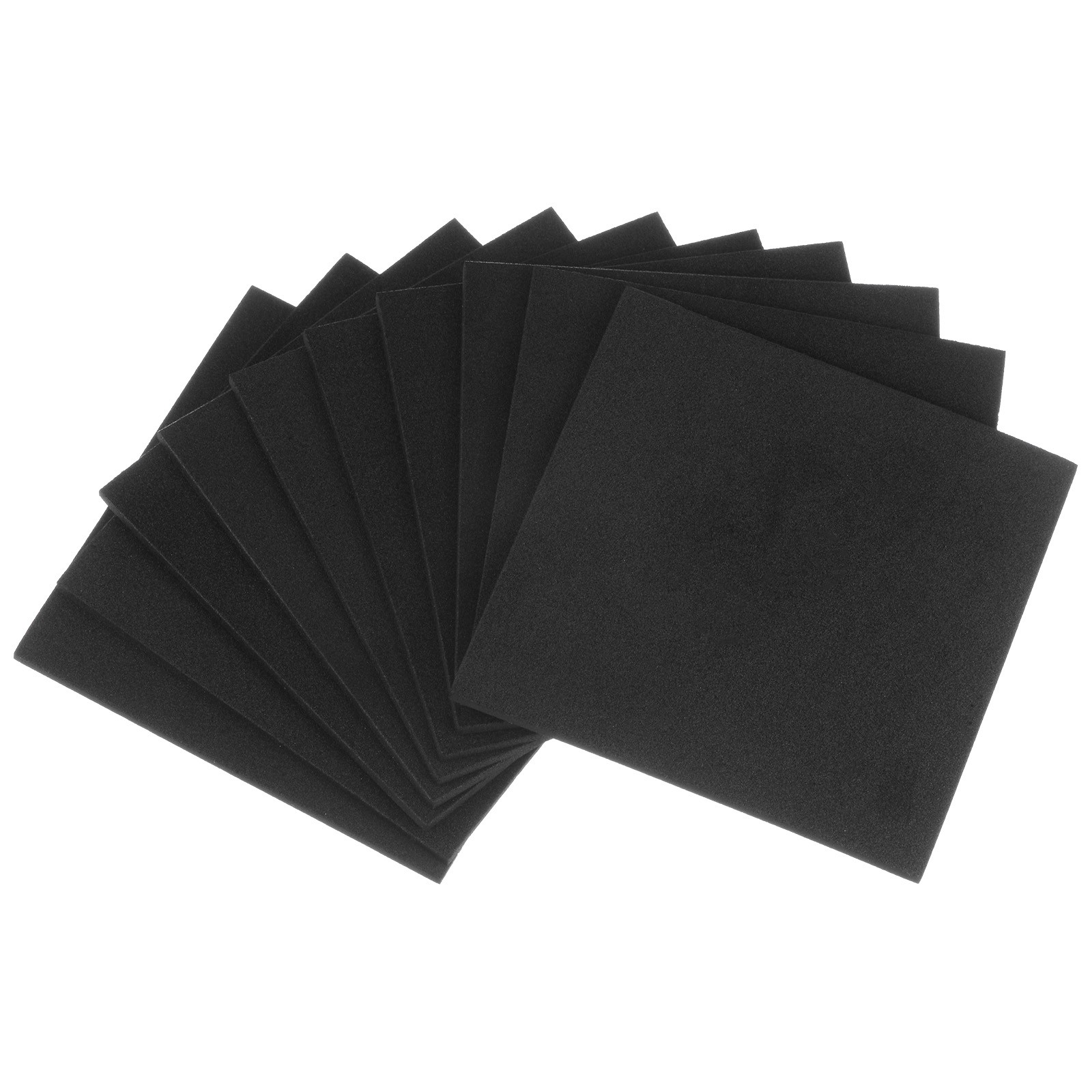 10pcs Rubber Padding Sheets 1/8" Thick x 4" Long Square Neoprene Foam Sheet