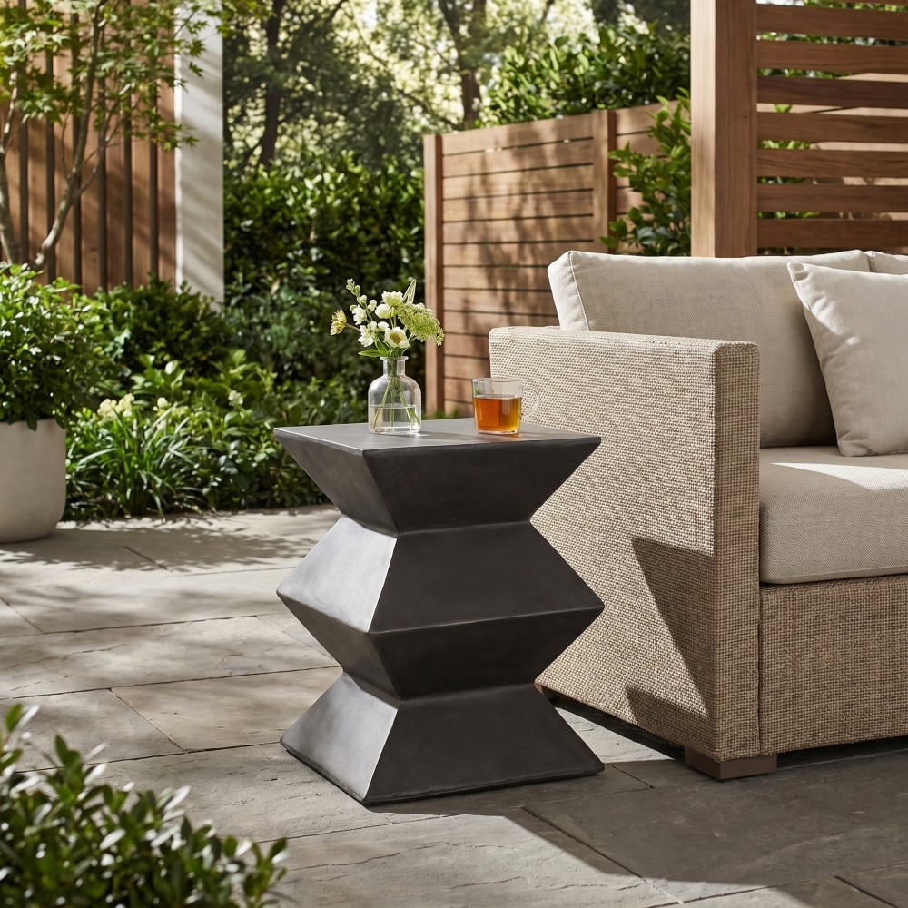 Outdoor Lightweight Concrete Side Table,MGO End Table