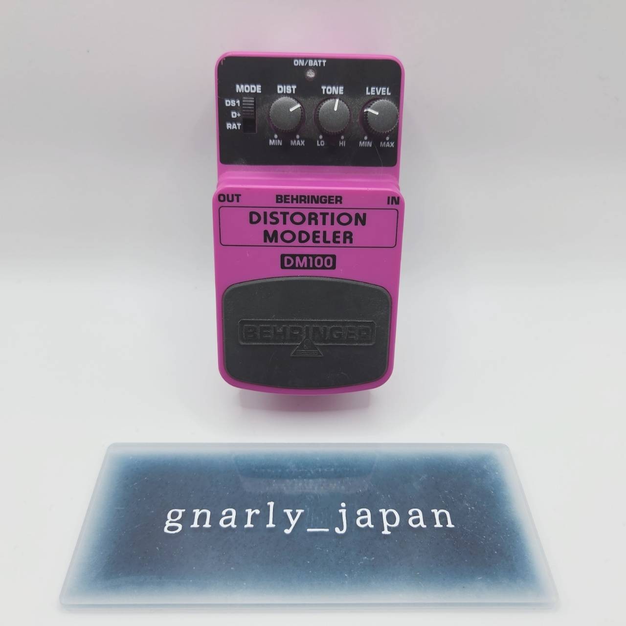 BEHRINGER DM100 Distortion Modeler Guitar Effect Pedal Tested Working From Japan