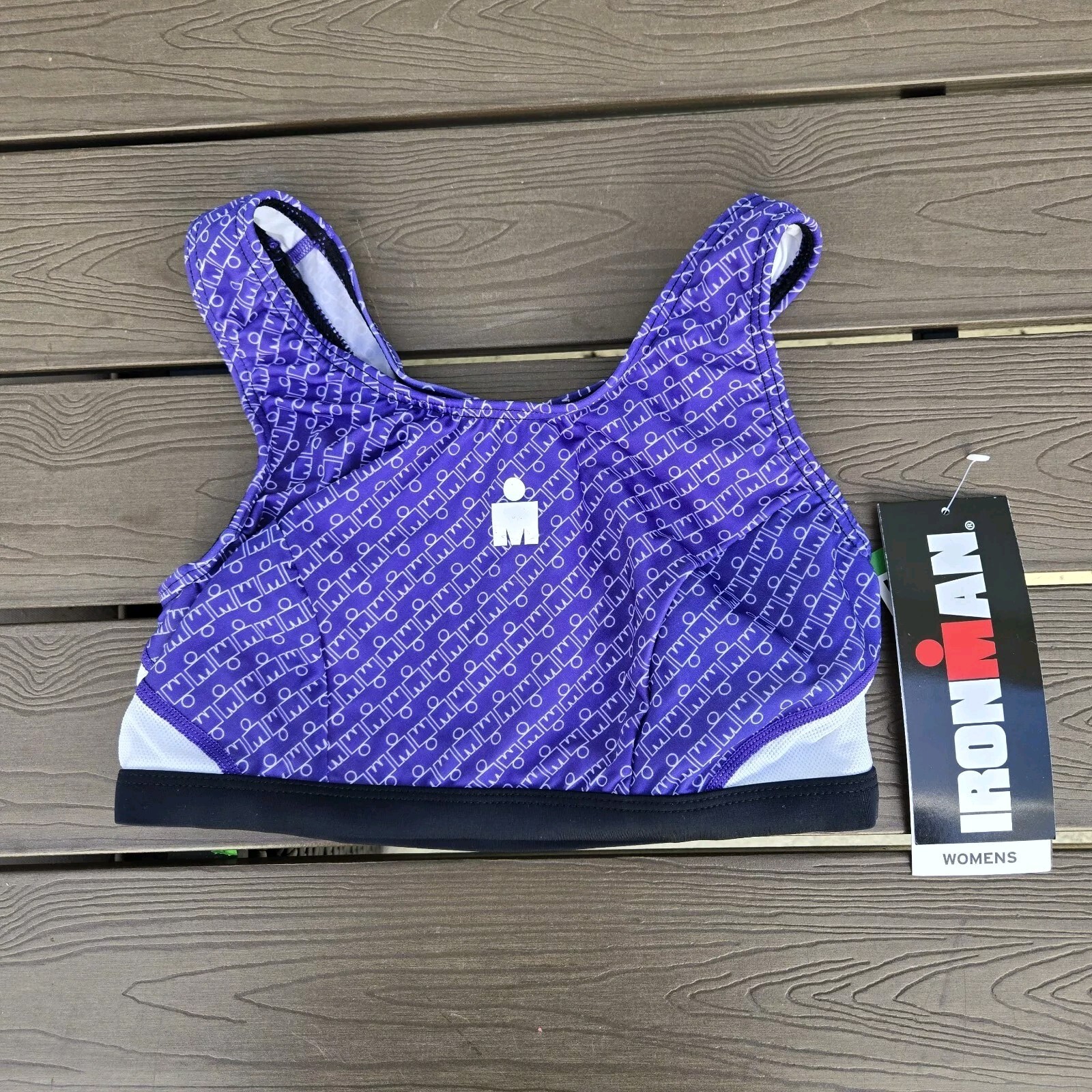 Ironman Women’s Purple Logo Support Triathlon Tri Top Size XL New