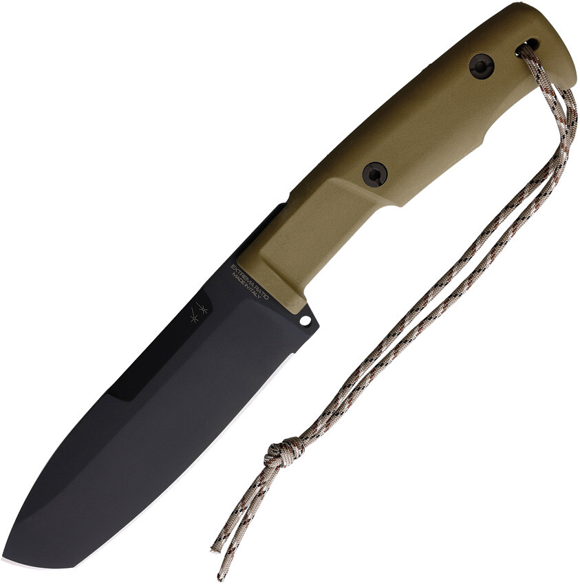 Extrema Ratio Selvan Desert Tan N690 Stainless Fixed Blade Knife w/ Sheath 129S