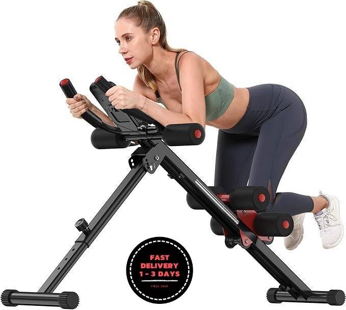 Equipo de entrenamiento abdominal máquina de abdominales ajustable entrenamiento