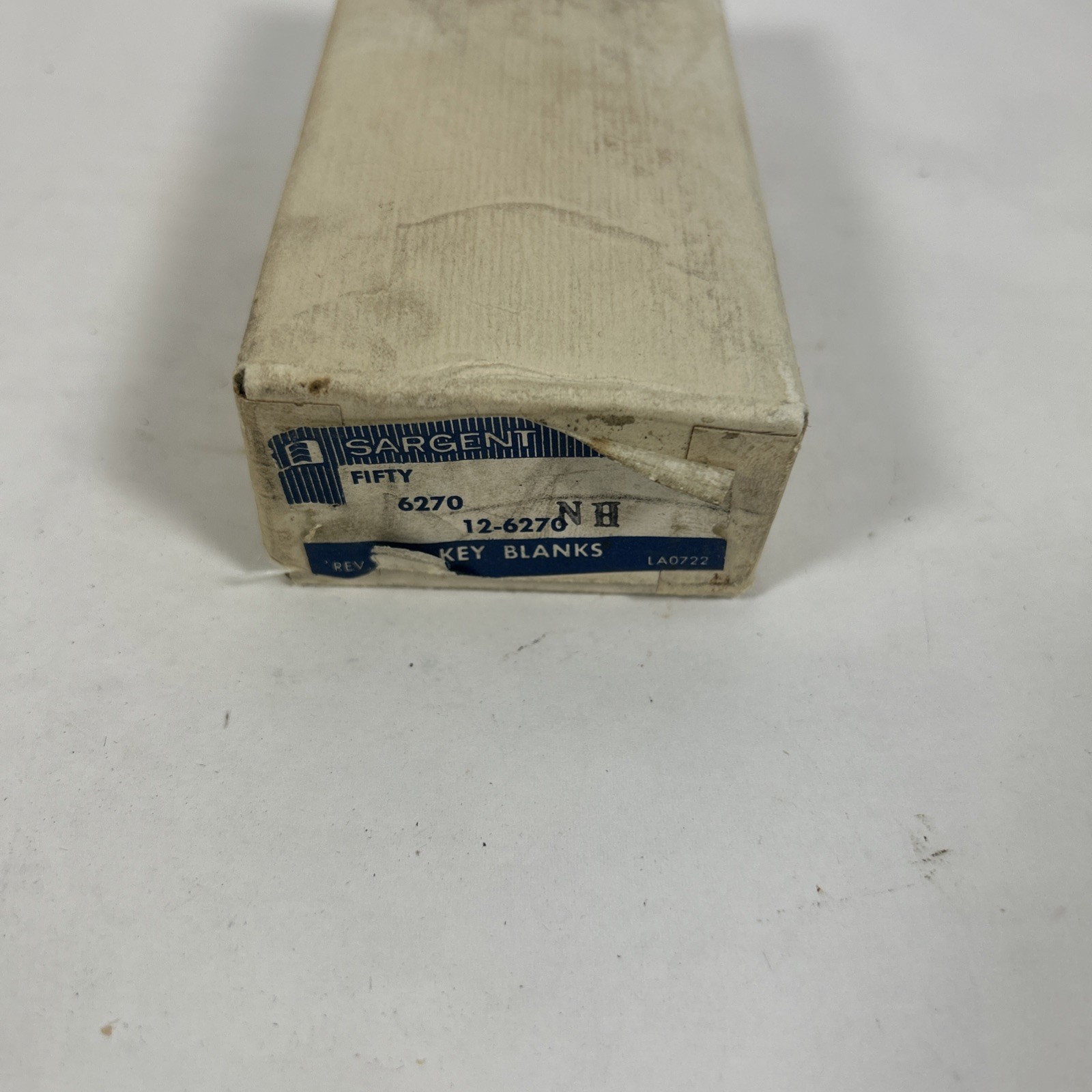 Sargent Brand Key Blank 6270 HN New Old Stock, Box of 50 Brass