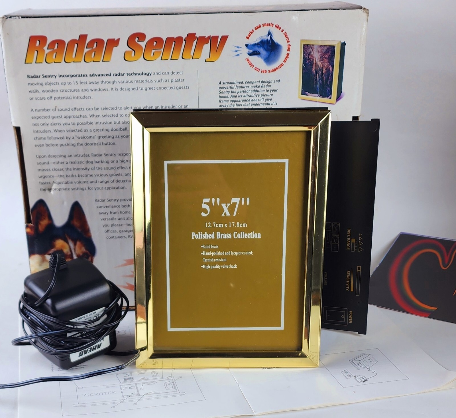 Microtek Radar Sentry Intruder Alarm Security System, Vintage/Retro