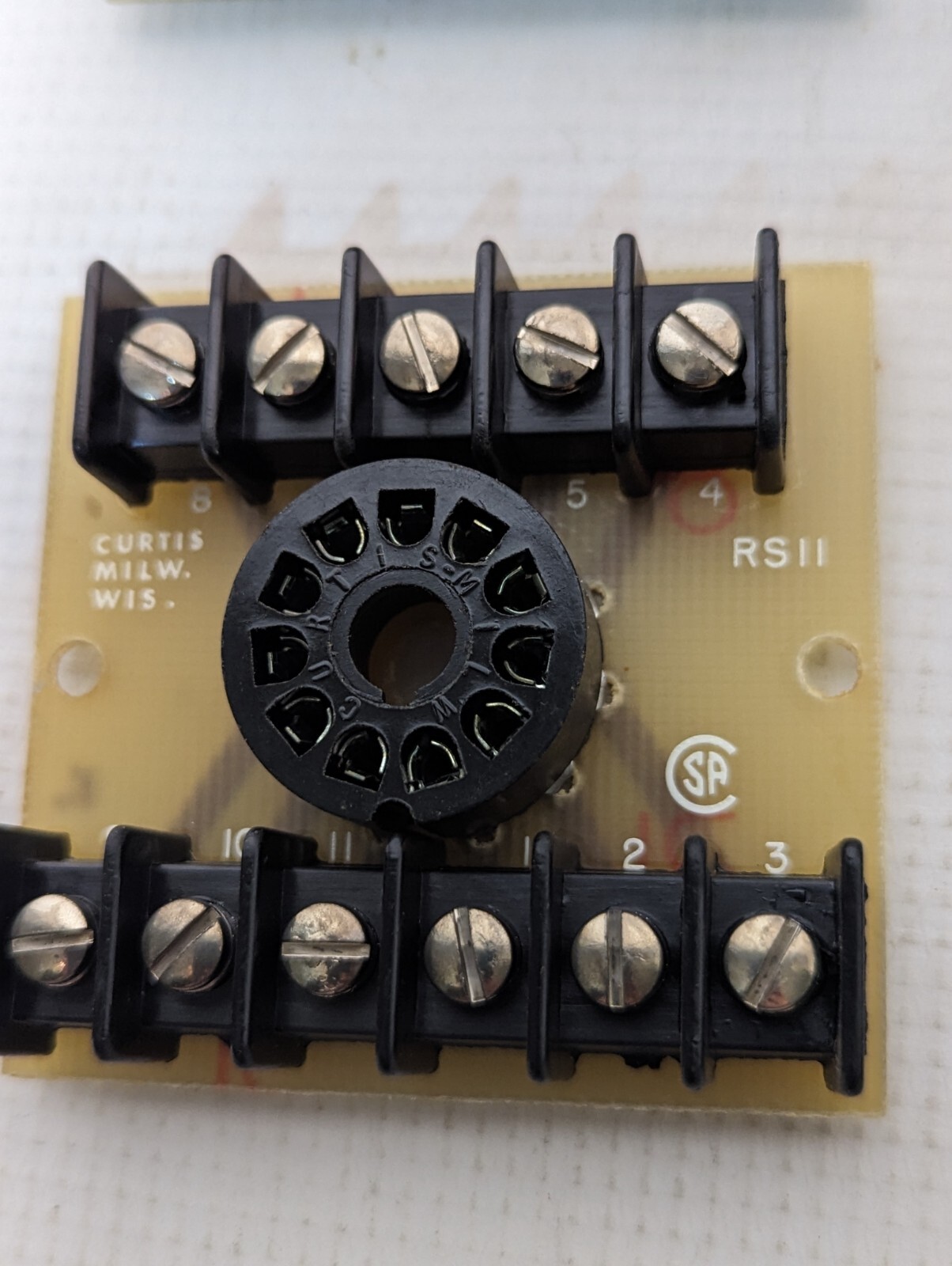 Lot of 13 Curtis RS11 Relay Socket Assemblies - Free Shipping