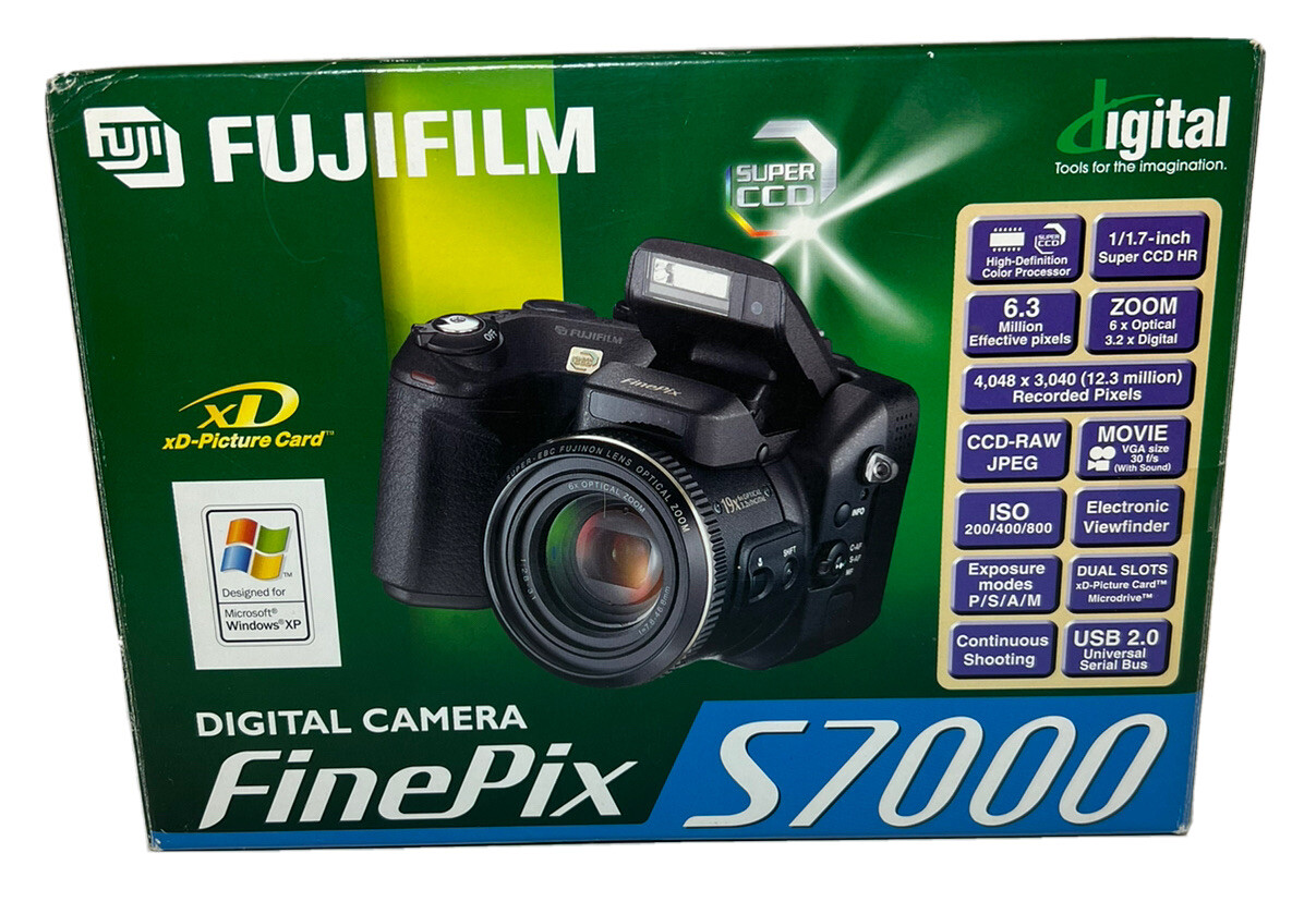 FugiFilm Digital Camera S7000 Box Only Good Condition See Pictures for Damage