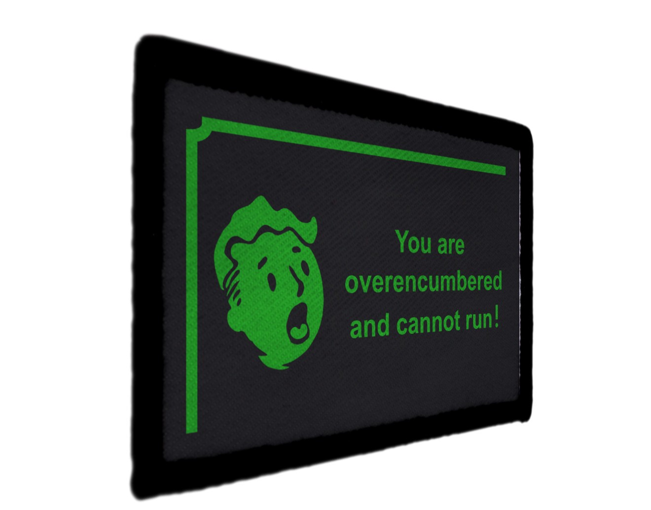 Overencumbered Cannot Run Fallout Boy Patch Sew on [sub]