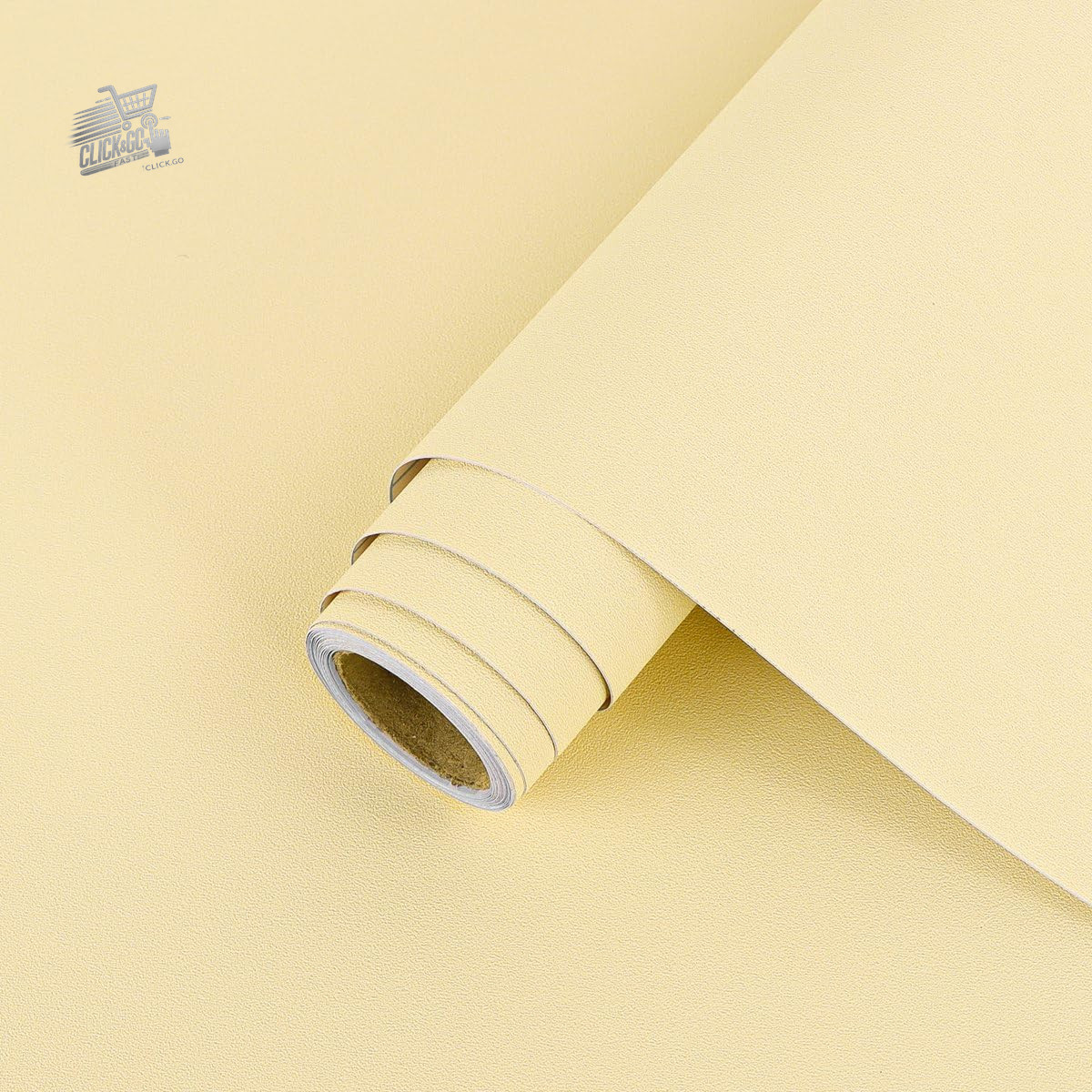 Arthome adhesive film for furniture, 60cmx5M beige matte yellow wallpaper,
