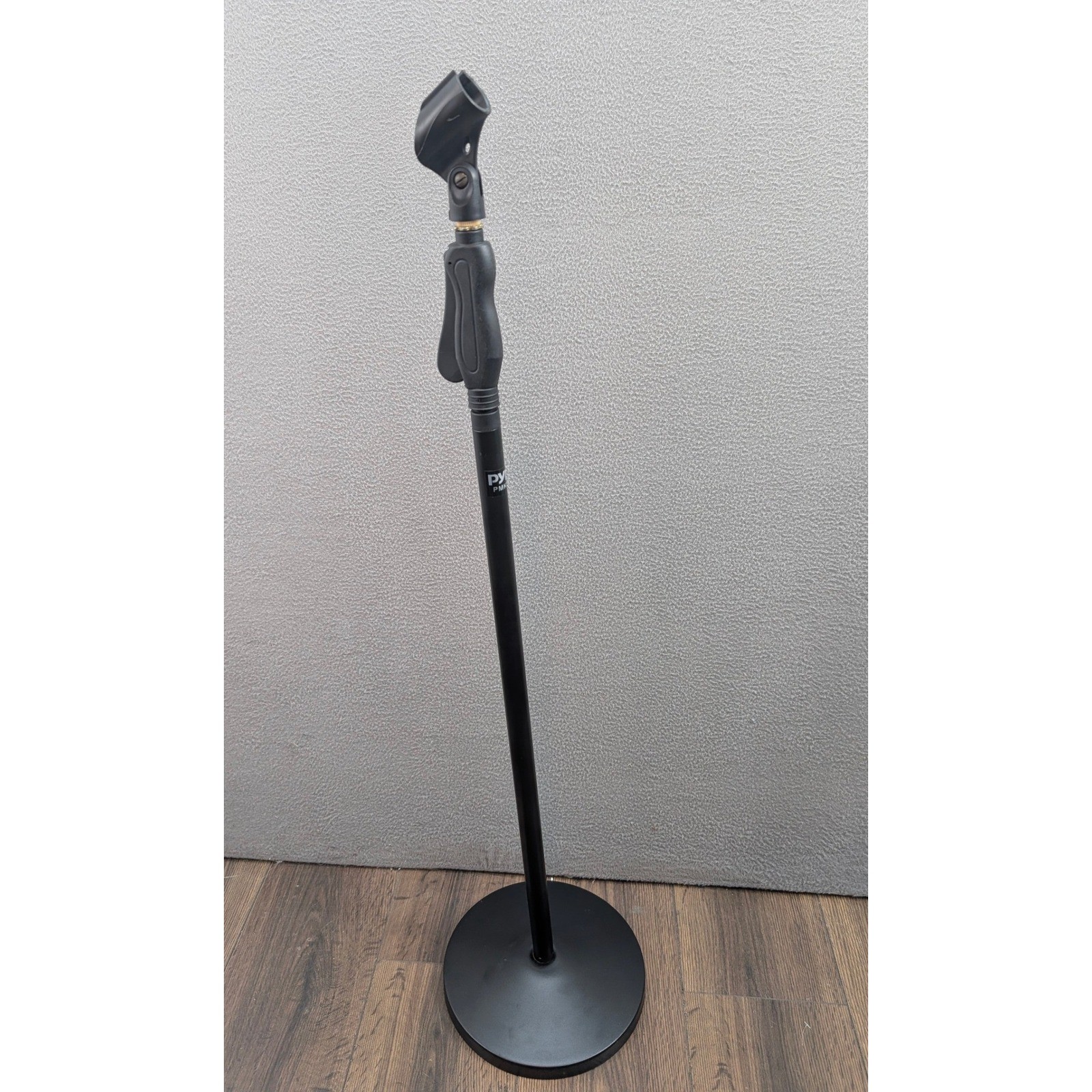 Pyle PMKS40 Microphone Stand Height Adjustable Round Base Quick Release w/ Box