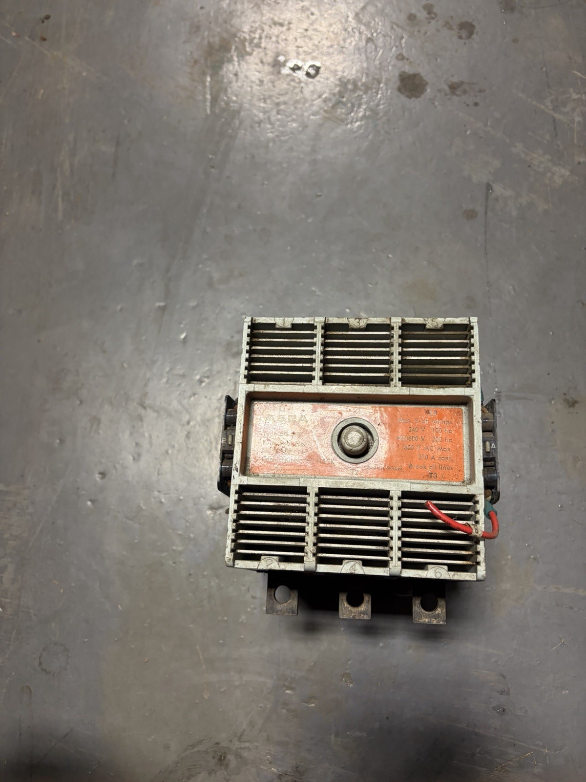 ASEA EG 315  CONTACTOR SIZE 5 600V 270AMP EG 315 RP EG 315 CK USED