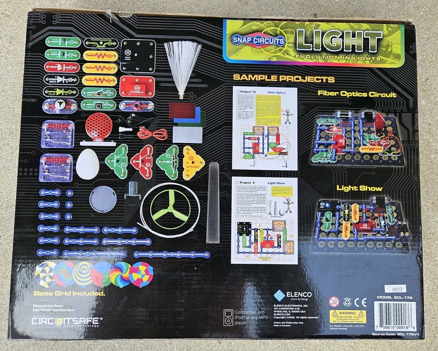 Elenco Snap Circuits Experiments Light STEM Electronics Project Pre-owned