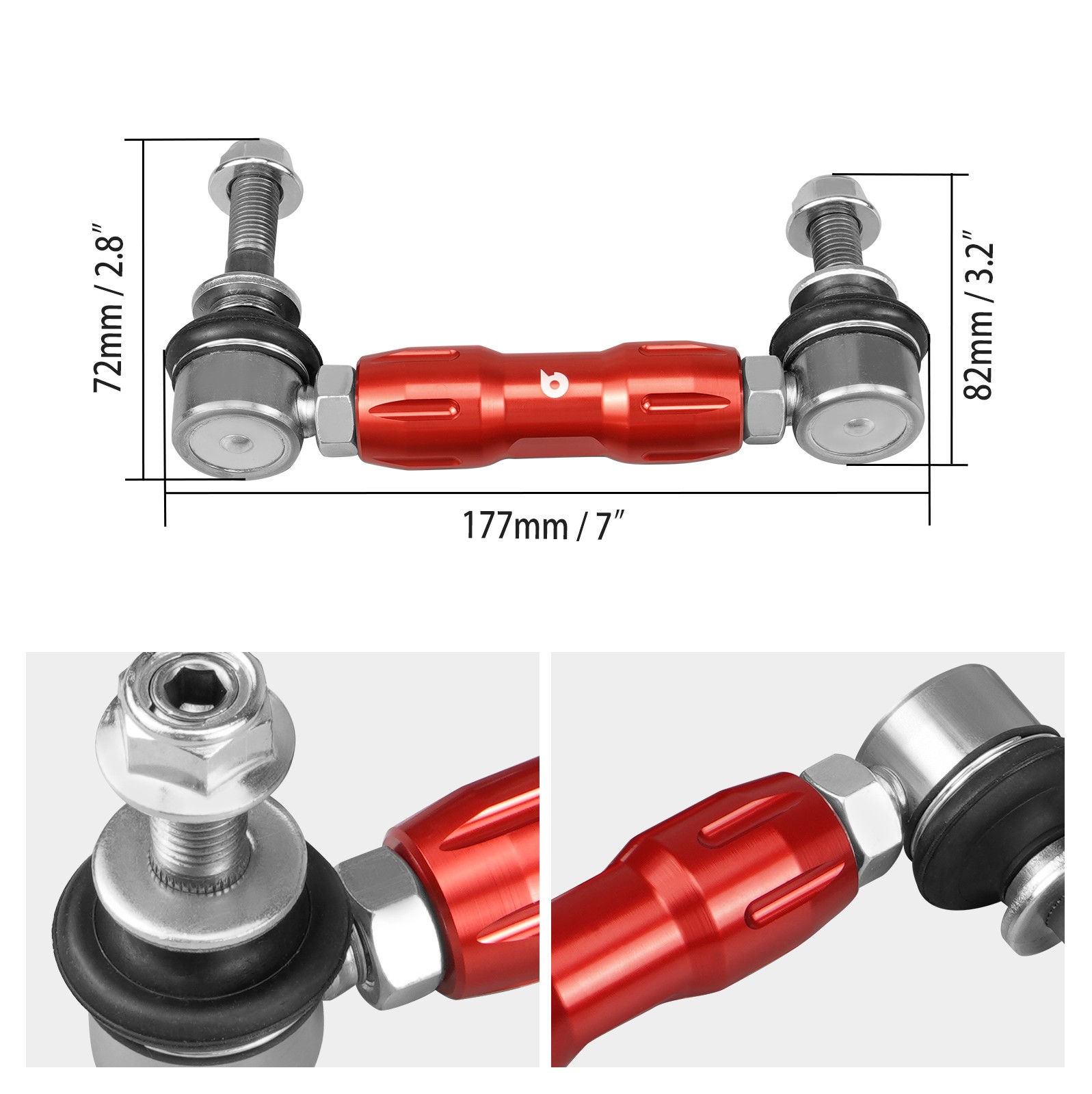 Adjustable Front Stabilizer Bar Sway Bar End Links For Toyota 4Runner FJ Cruiser