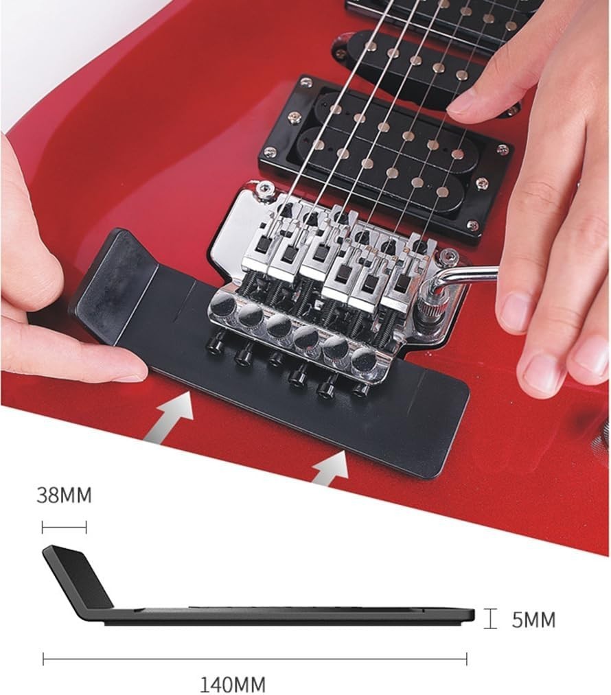 Durable Guitar Tremolo Bridge Shim with Rubber Grip - Speed Up String Changes