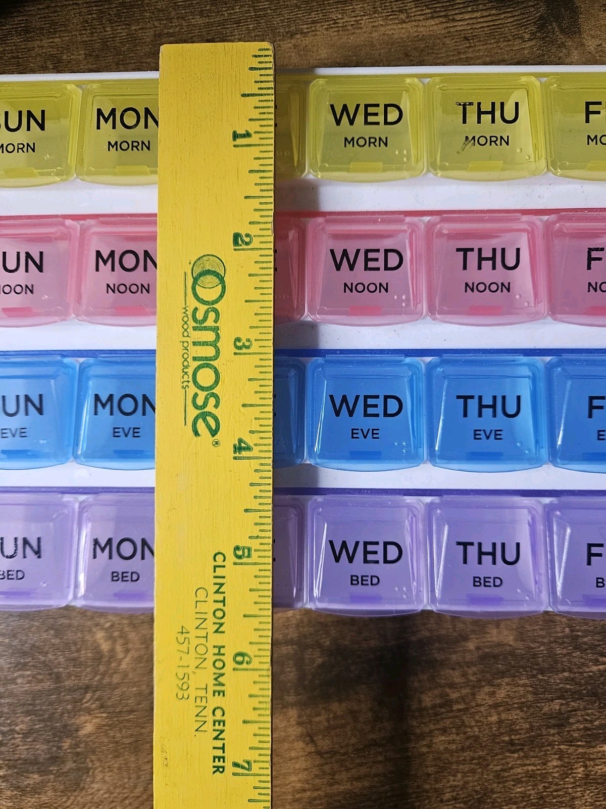 Equate 4-a-Day Pill Planner, 1 Week, 8.5"