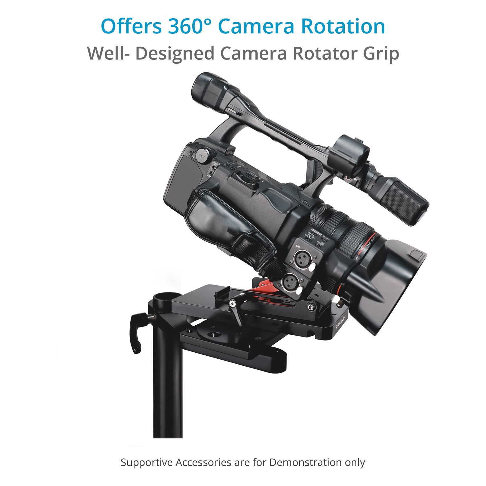 Proaim Camera Rotator Grip for Video Production Fim Carts